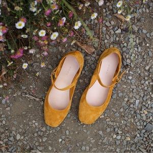 DÔEN Fawn Suede Leather Mary Janes